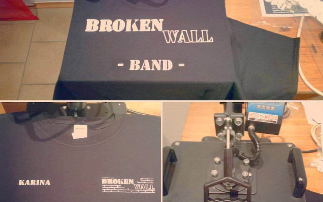 Band-Shirts für die Band: Broken Wall