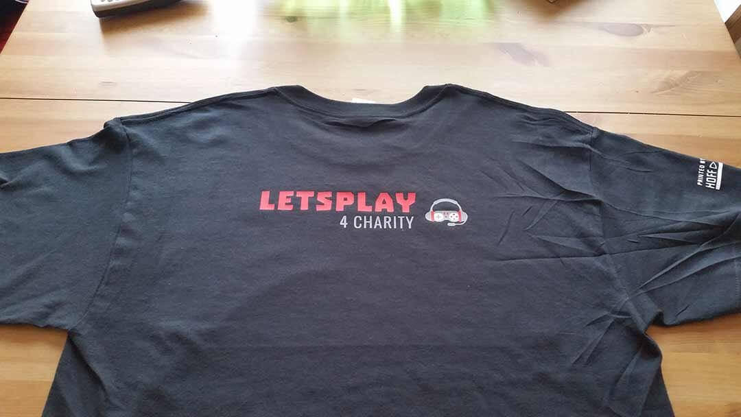 Shirtdruck für Letsplay 4 Charity