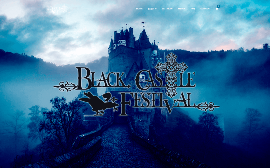 Neuen und modernen Anstrich für Black-Castle-Festival.de